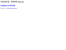 Tablet Screenshot of forum.synthesis.ch